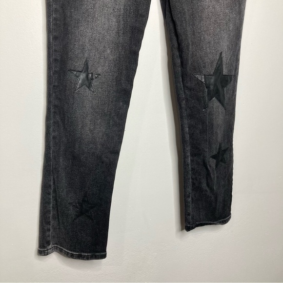 Blank NYC the Madison crop black star Jeans size 29 - Picture 2 of 8